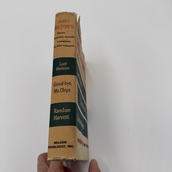 James Hilton Three Famous Novels Lost Horizon Goodbye Mr Chips Random Harvest DJ - Picture 3 of 6